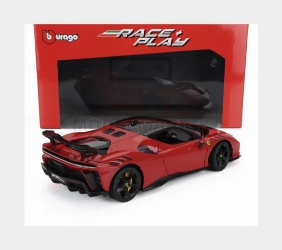 BURAGO 18-16020-1802010 FERRARI - SF90 XX STRADALE 2024 - ROSSO CORSA - RED BLAC - Immagine 2 di 2