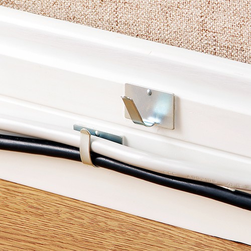 12 -pcs -Klebstoffkabelkabelhalter -Kabelklemme -Klemmungsclips für Home Office - Afbeelding 10 van 11