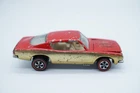 1967 Hot Wheels Redline Custom Barracuda Red & Gold with White Interior - U1838
