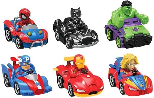 Marvel Super Hero Adventures Pull Back Race Cars | BNIB | RRP £38.99 - Picture 2 of 2