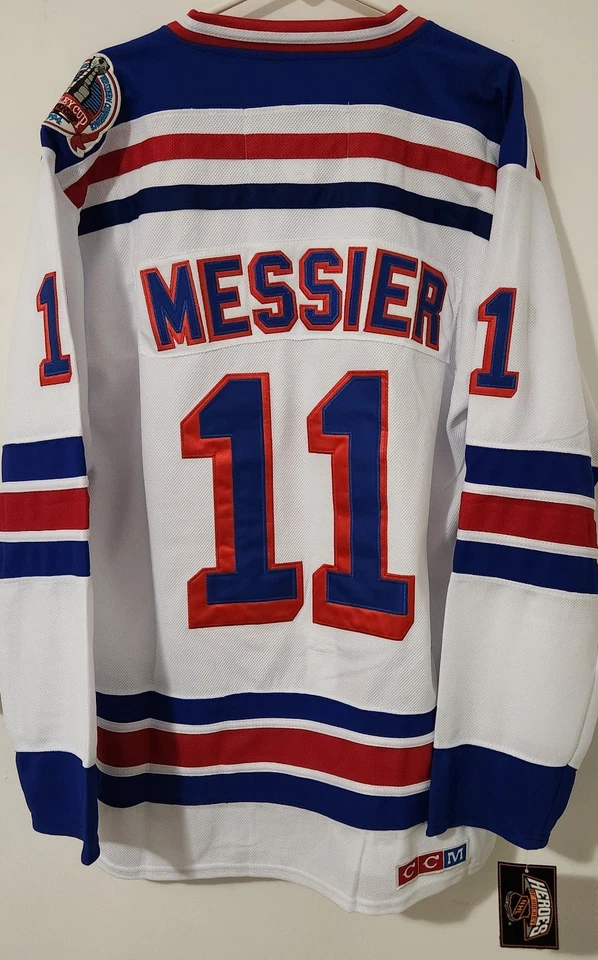 Camiseta Mark Messier 1994 "Throwback" CCM New York Rangers NOVA COM ETIQUETAS - Imagem 2 de 4
