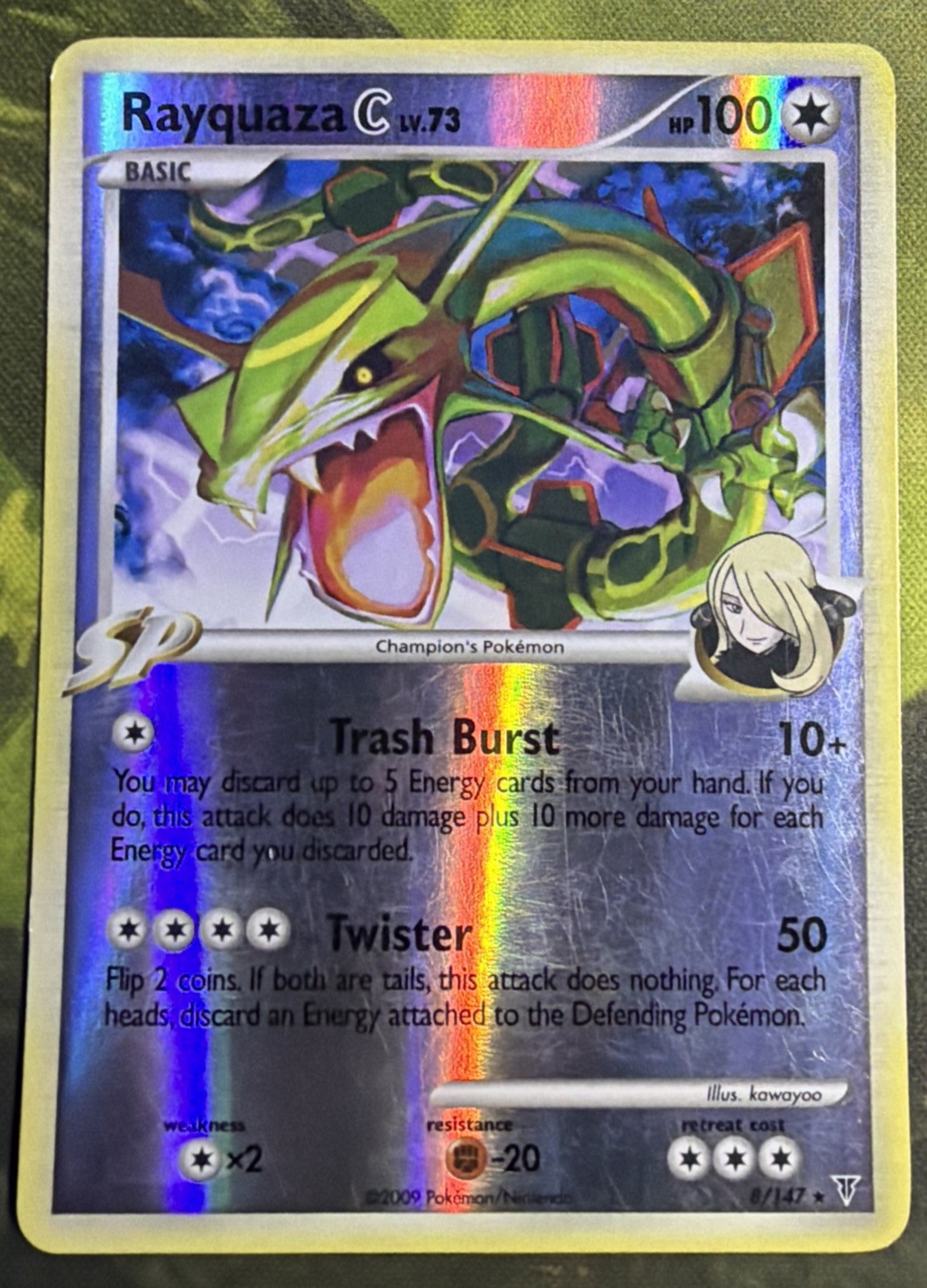 Rayquaza C Reverse Holo 8/147 - Supreme Victors - Light Play