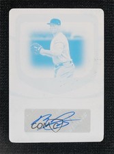 2022 Panini Immaculate Signatures Printing Plate Cyan 1/1 Rafael Devers Auto v9t