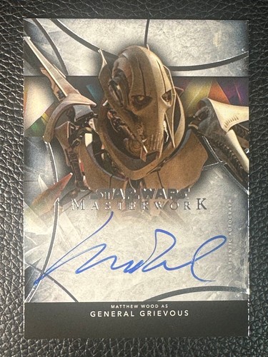 2024 Topps Star Wars Masterwork General Grievous Matthew Wood Auto Autograph
