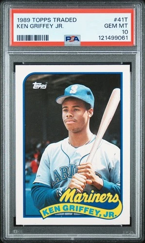 1989 Topps Traded KEN GRIFFEY JR #41T Rookie RC PSA 10 GEM-MT HOF! Mariners
