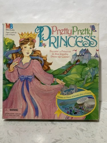 Vintage Pretty Pretty Princess Dress Up Board Game 1995 Milton Bradley Complete