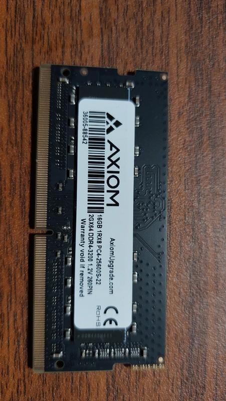 16GB Axiom 36005-88542 DDR4-3200 SODIMM Laptop Memory