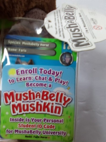 Mushabelly Chatter Jay at Play Horse Pony Brown Stuffed Animal Plush With St ID - Picture 4 of 8