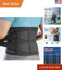 Back Brace for Lower Back Pain Women and Men Lumbar Support Belt for Sciati...