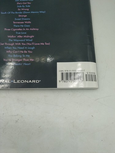 The Best of Patsy Cline: Piano / Vocal / Guitar Hal Leonard - Picture 3 of 11