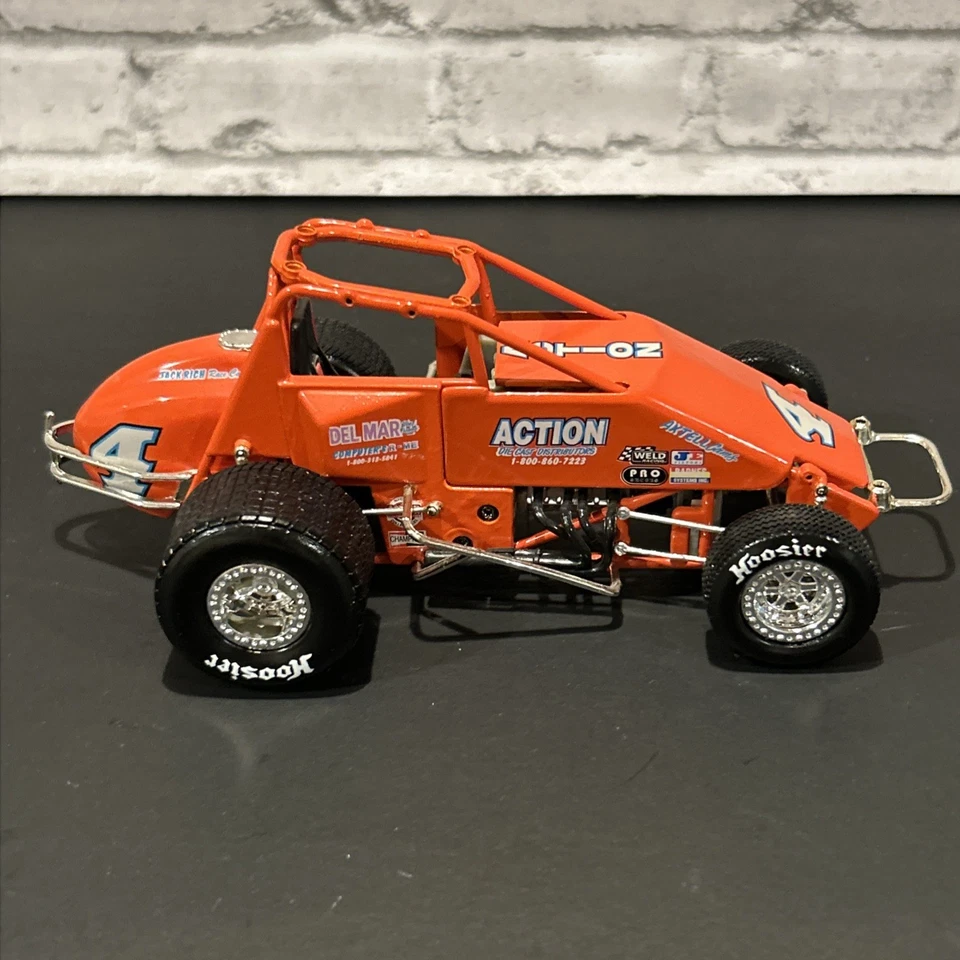 Action JJ Yeley #4 1997 acción naranja Sprint Dirt Car 1/24 diecast Sprint Car Foto 3 de 4