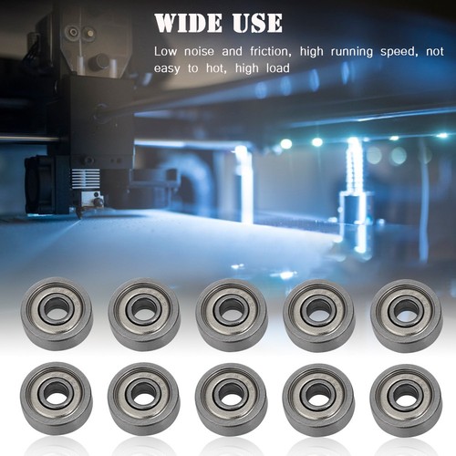 10x Bearing Steel Bearings 3D Printer Bearing Accessories 624ZZ Micro Bearing CB - Afbeelding 6 van 9