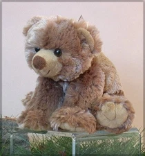 Sally Brown Bear Plush Stuffed Animal Toy 8" By Wishpets