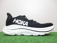 Hoka One One Clifton 10 Womens Size 9 Medium B Black White Sneakers 1162031 BWHT