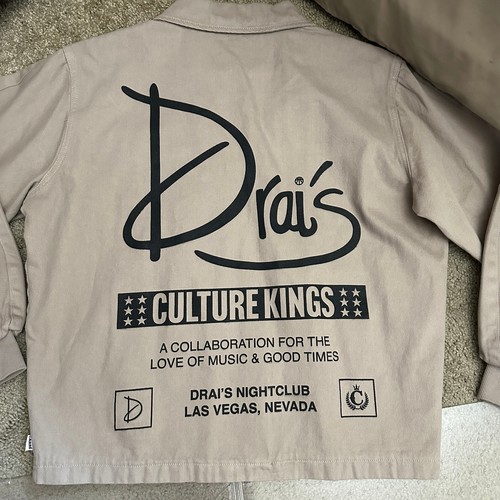 NEW MEDIUM Carre Paris Heritage Culture Kings MENS Las Veags DRAI'S Denim Jacket - Picture 2 of 12