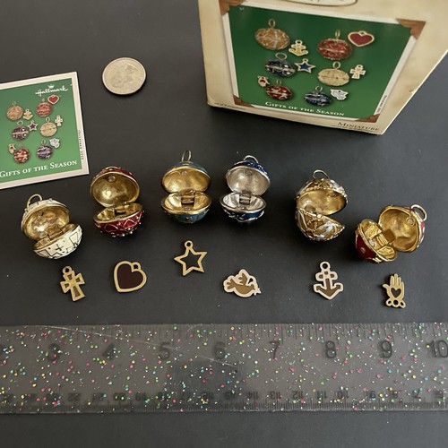 Hallmark Geschenke der Jahreszeiten Mini Ornament Set Schmuck geheime Medaillons Thema - Bild 1 von 4