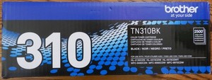 Brother TN310BK Black Toner Cartridge, 4150, 9970, Genuine, Factory Sealed, New