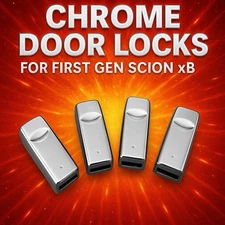 Door Pulls Chrome Scion xB 2004 2005 2006 1/2 door lock toppers replacment