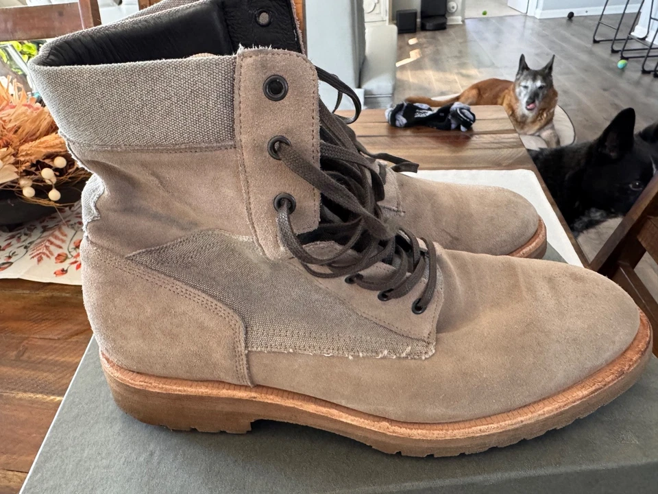 Botas de contacto All Saints para hombre talla 11US color crudo tiza Foto 3 de 4