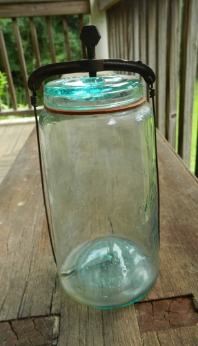 RARE! Van Vliet Aqua Canning Jar, Relisted Description Added