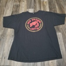 Camisa Rara Red Dragon Cartel Jake E Lee World Tour Talla XXL Rock Metal