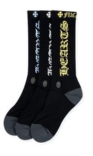 chrome Hearts 3- Pack CH socks