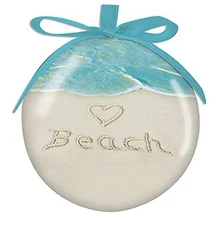 Cape Shore Christmas Ball Ornament, Love Beach, Holiday Tree Decoration, Home 
