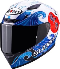Casco Suomy Track-1 Waves, nero/blu, XS (53/54)