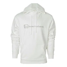 BANDED Men's Everyday b Logo White Hoodie with Kangaroo Style Pocket, Sizes