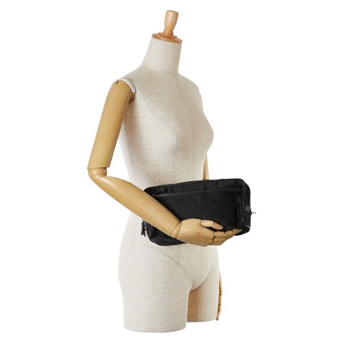 PRADA Triangle With logo Pouch clutch bag Women 【Used】 - Picture 7 of 7