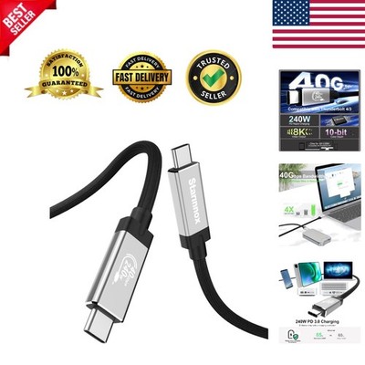 USB-IF Certified Thunderbolt 4 Cable - 240W Fast Charging & 40Gbps Transfer