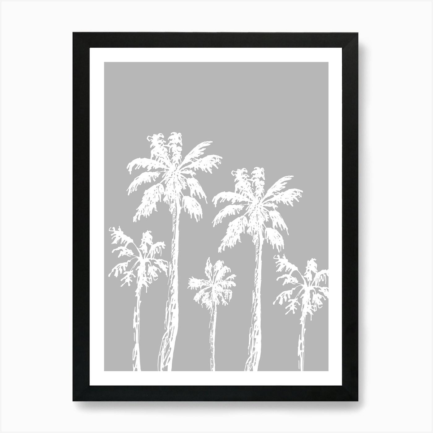 Palm Trees 3 Art Print Framed Wall Art Poster Canvas Print Picture