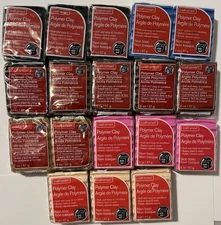 Craft smart Polymer Clay Lot Of 18