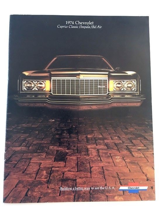 1974 Chevrolet Impala and Caprice Classic 16-page Sales Brochure