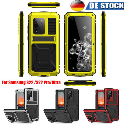 DE Metallglas Telefonabdeckung Handy Hülle Abdeckung Für Samsung Galaxy S22 /Pro
