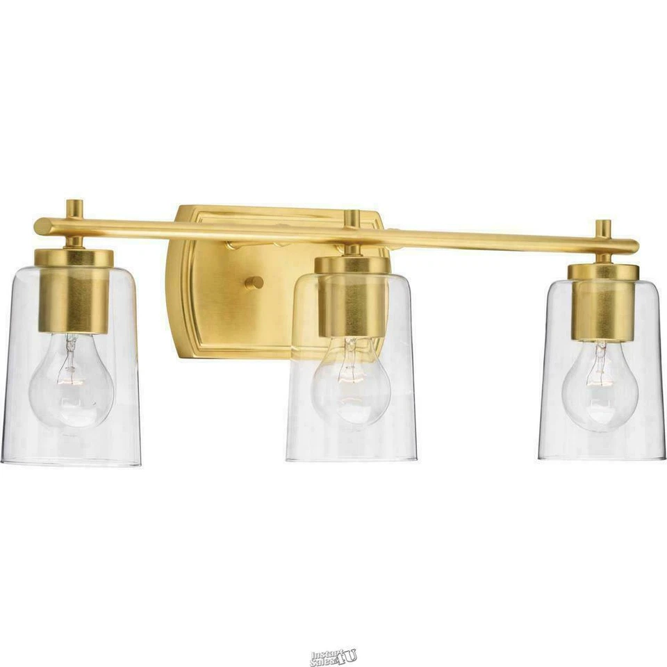 Adley 3-Light Satin Brass Bath Light - Image 2 of 2