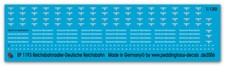 Peddinghaus Decals 1/120 1193 Reichsbahnadler und Beschriftung Deutsche Reichsba