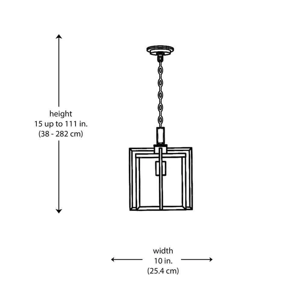 Bel Air Lighting Eastwood II 10 pulgadas Mini lámpara colgante de níquel cepillado Foto 4 de 4