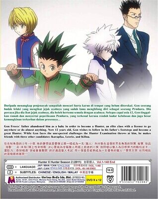 Hunter x Hunter Episodes 1 - 148 + 2 Movies English Dubbed on 15 DVDs  Complete