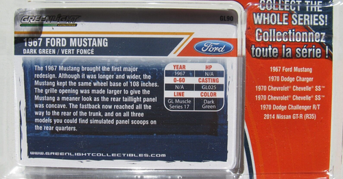 Greenlight GL Muscle Serie 17 1967 Ford Mustang Fastback dunkelgrün - Bild 4 von 4