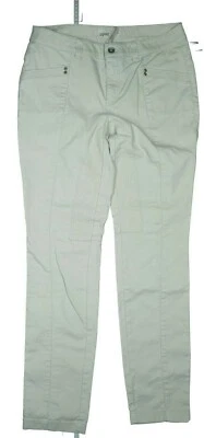 Esprit Damen Jeans Hose Slim Cargo Chino Stretch high 40 L W31 L32 Beige weich - Bild 1 von 4