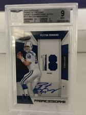 Peyton Manning 2010 Certified Fabric of the Game Jersey Number Prime Auto /10