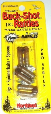 Northland Tackle ''Double'' Buck-Shot Jig Rattles (Pumpkin-3/pk)