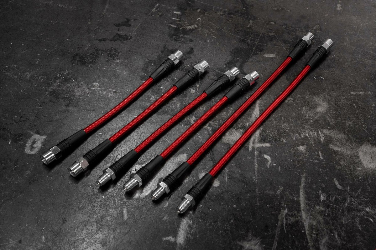 クラッチホース BMW E30 ステンレススチールブレーキラインキット 1-6