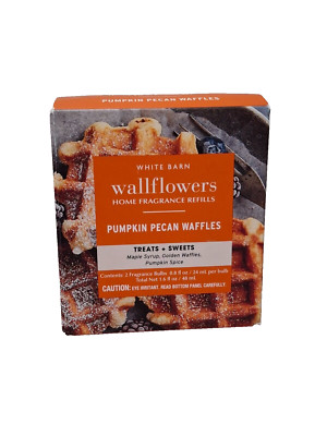Bath & Body Works Pumpkin Pecan Waffles Wallflower Refill - 2 Bulbs Set