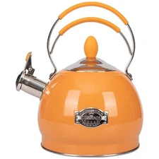 Whistling Tea Kettle Stainless Steel Teapot Teakettle for Stovetop Induction ...