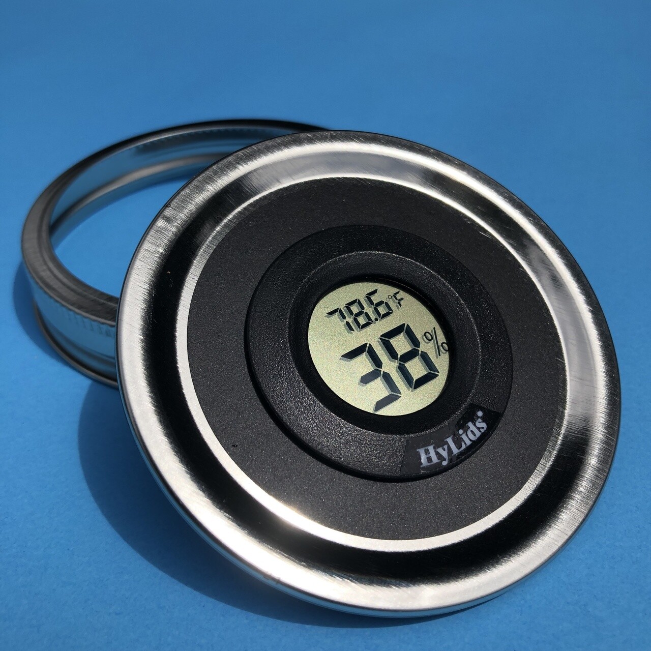 CURING JARS DIGITAL HUMIDITY/TEMP GLASS MANSON JAR 7G 14G 28G HUMIDOR