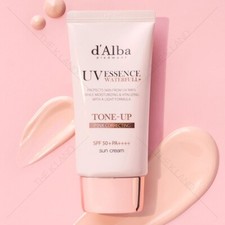 D'ALBA UV Essence Waterfull Tone-Up PINK Sun Cream 50ml, SPF 50 PA   Vegan