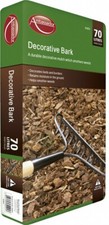 2  x Bags Decorative Bark Chippings Beds Borders Paths 70LSoil Compost