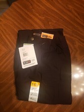 5.11 Tactical Taclite Flannel Pants Black Waist 28 Inseam 34 Dupont Teflon